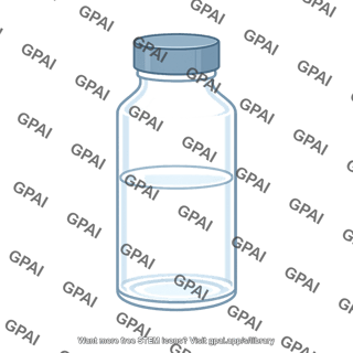 Vial with liquid