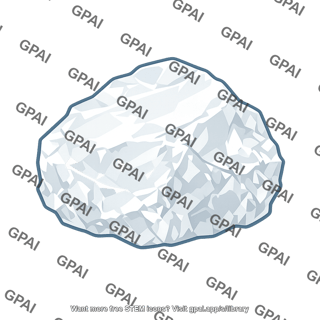 Silica mineral chunk