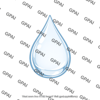 Liquid methanol droplet