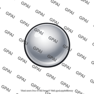 Aluminum atom sphere