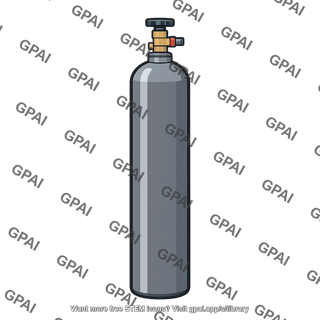Metal gas cylinder