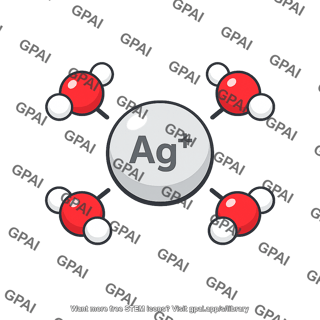 Hydrated silver ion