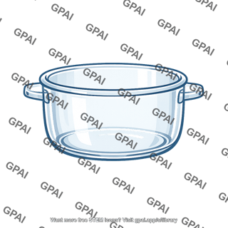 Glass cooking pot