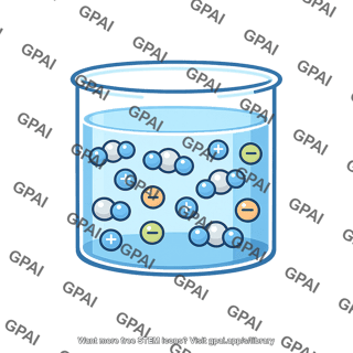 Weak electrolyte solution