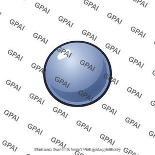 Monoatomic gas particle