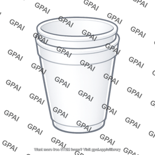 Nested styrofoam cups