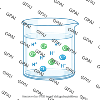 Hydrochloric acid solution with ions