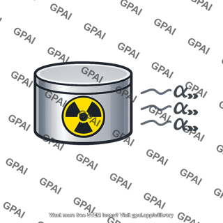 Alpha radiation source