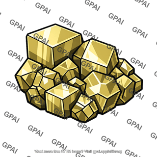 Iron pyrite crystal