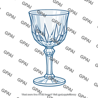 Lead crystal glass