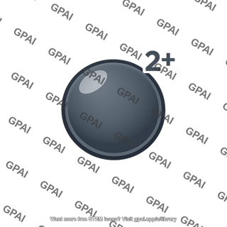 Iron ion fe2 dark gray