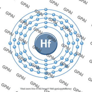 Hafnium atom