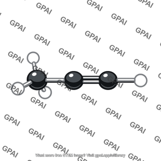 Propyne molecule 3d