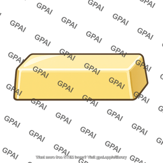 14 karat gold ingot