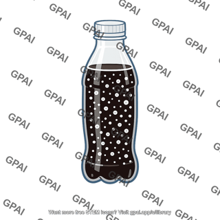 Carbonated beverage bottle sealed