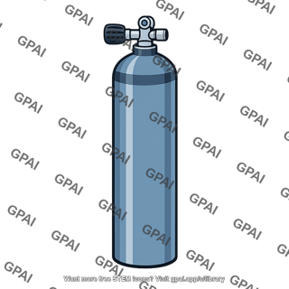 Diving gas cylinder