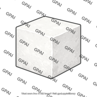 Calcium carbonate cube