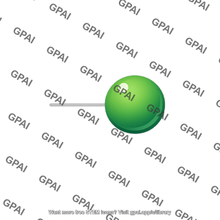 Green push pin
