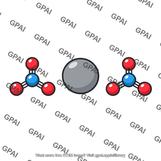 Lead nitrate ionic structure