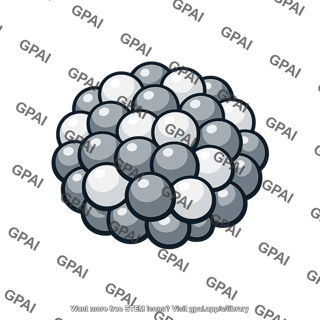 Solid product particle cluster