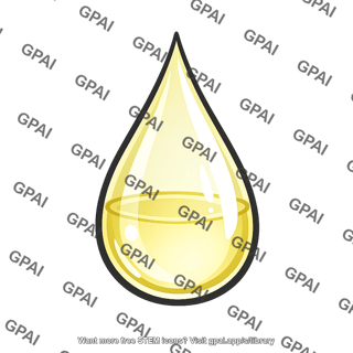 Yellow liquid droplet