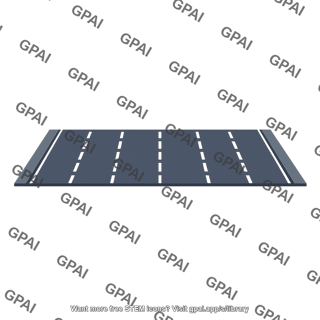 Multilane road segment