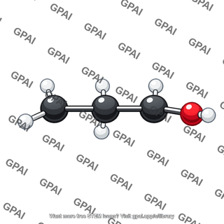 Propyl alcohol molecule