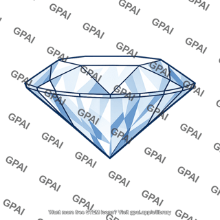 Faceted diamond