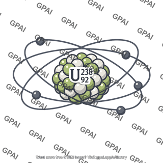 Uranium 238 atomic symbol