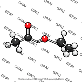 Ethyl acetate molecule