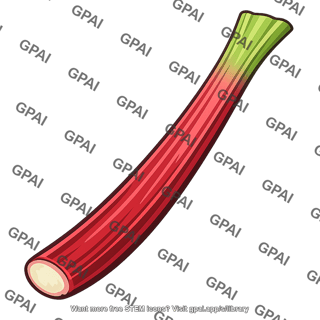 Rhubarb stalk