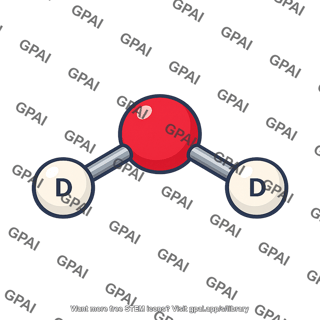 Heavy water molecule