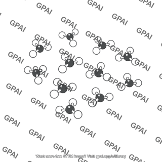 Natural gas methane molecules
