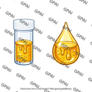 Viscous liquid sample