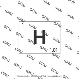 Hydrogen periodic table tile