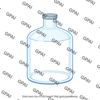 Glass bottle with liquid