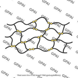 Rubber polymer chain crosslinked