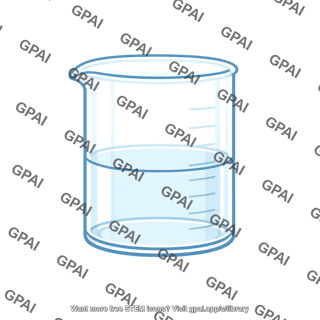 Aqueous solution beaker