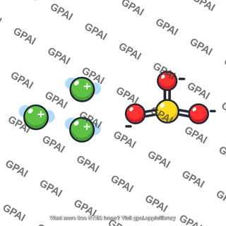 Chemical ions illustration