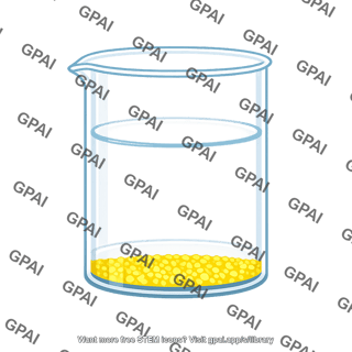 Beaker saturated lead ii iodide solution