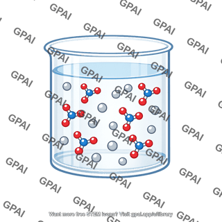Silver nitrate solution dissolved ions