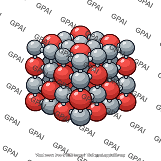 Magnesium oxide crystal lattice
