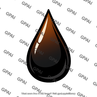 Oil droplet petroleum teardrop