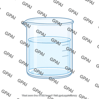Beaker with liquid