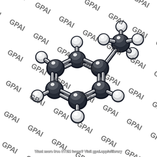 Toluene molecule 3d