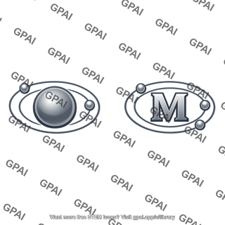Metal atom stylized