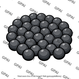 Reactor core packed pebbles