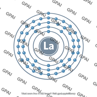 Lanthanum atom