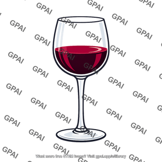 Red wine in glass