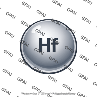 Hafnium atom sphere